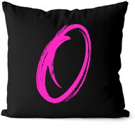 Impar letter O, colour initials pink - Pillow