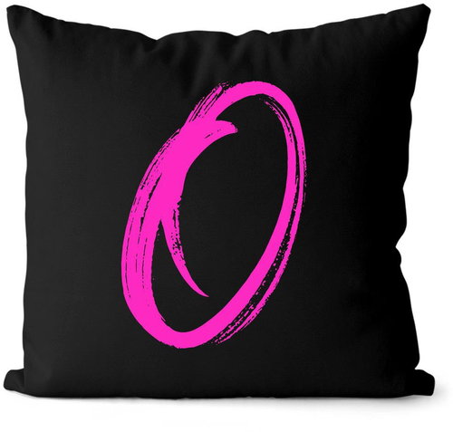 Impar letter O, colour initials pink - Pillow - Main image