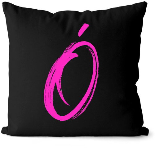 Impar letter O, colour initials pink - Pillow - Main image