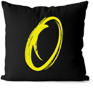 Impar letter O, initials yellow - Pillow