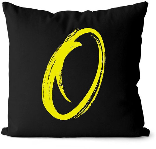 Impar letter O, initials yellow - Pillow - Main image