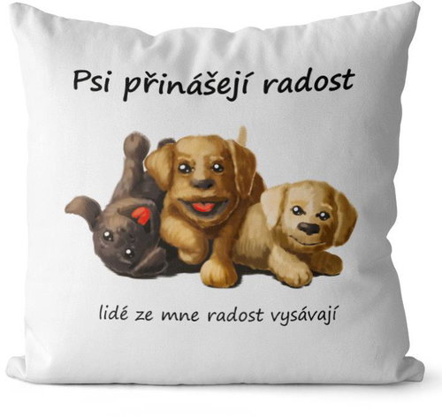 Impar Dogs bring joy - Pillow - Main image