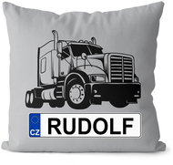 Impar SPZ se jménem, černý kamion, Rudolf - Pillow