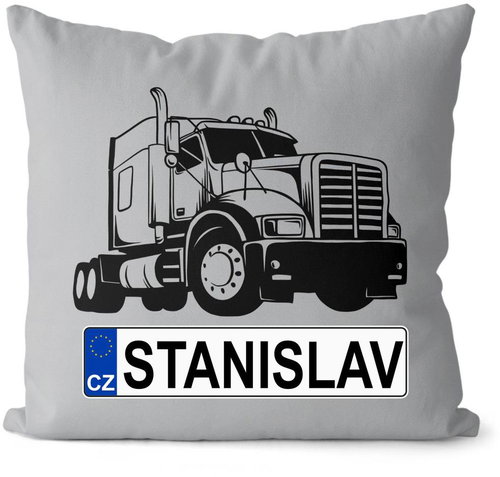 Impar SPZ se jménem, černý kamion, Stanislav - Pillow - Main image