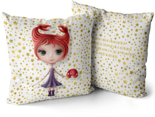Impar Signs for children, Cancer (22.6. - 22.7. ) - Pillow - Main image