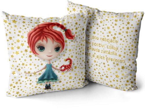 Impar Signs for children, Scorpio (23.10. - 22.11. ) - Pillow - Main image