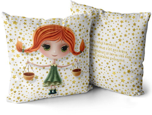 Impar Signs for children, Libra (23.9. - 22.10. ) - Pillow - Main image