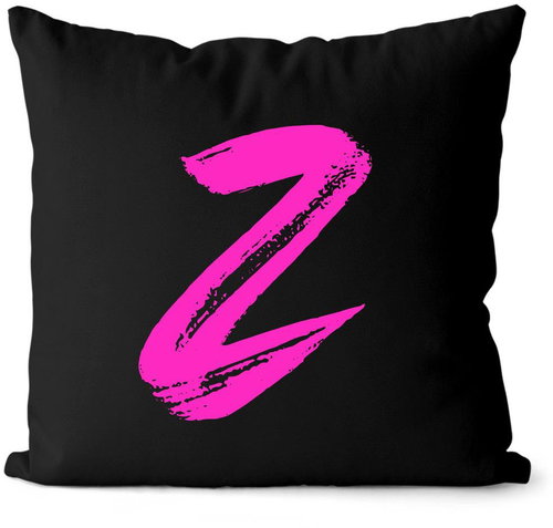 Impar písmeno Z, barva iniciály růžová - Pillow - Main image