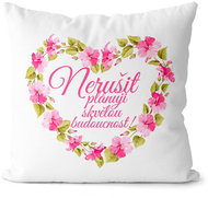 Impar Nerušit, srdce z květin - Pillow