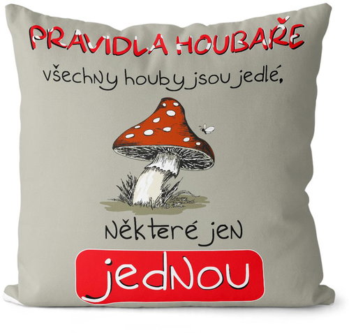 Impar Pravidla houbaře - Pillow - Main image