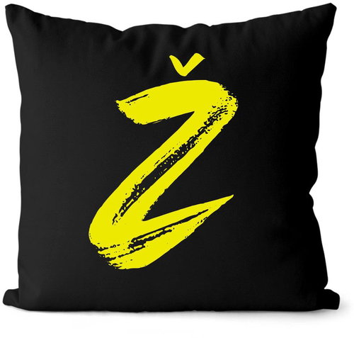 Impar letter Z, initials yellow - Pillow - Main image