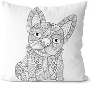 Impar s omalovánkou French bulldog - Pillow