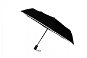 Schwarzwolf Crux folding umbrella with reflective strip and carabiner black - Umbrella
