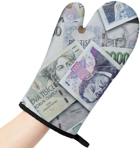 Impar Kuchyňská chňapka Bankovky - Oven Mitt - Main image