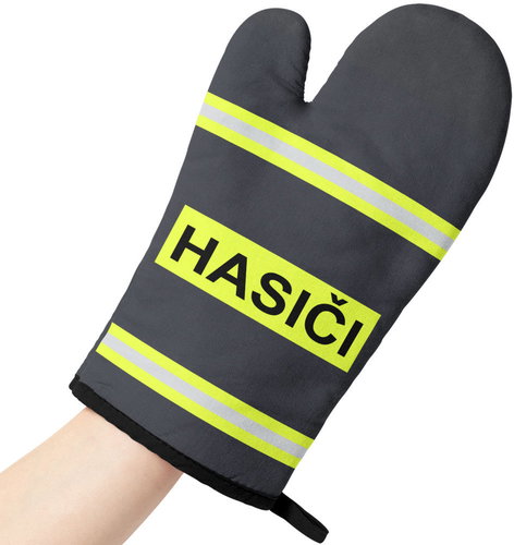 Impar Kuchyňská chňapka Hasiči – pruhy - Oven Mitt - Main image