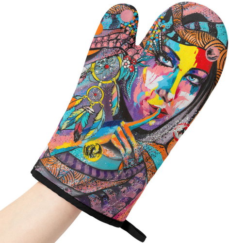 Impar Kuchyňská chňapka Indiánka Art - Oven Mitt - Main image