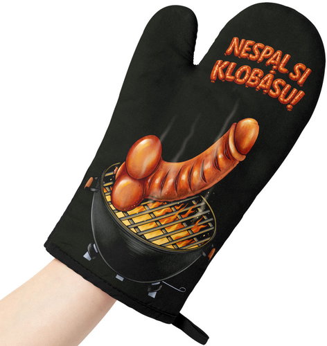 Impar Kuchyňská chňapka Nespal si klobásu - Oven Mitt - Main image