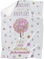 IMPAR Lambskin blanket Mums are like buttons - Blanket