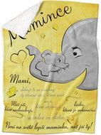 IMPAR Lambskin blanket for my mother (elephants) - Blanket