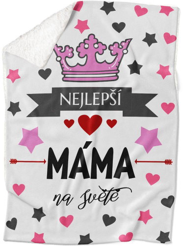 IMPAR Lambskin blanket The best mum in the world - Blanket - Main image