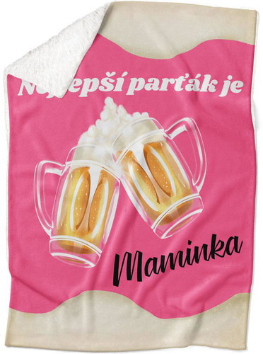 IMPAR Lambskin blanket The best partner is mom - Blanket - Main image
