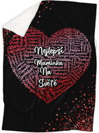 IMPAR Lambskin blanket Heart for mom - Blanket