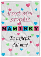 IMPAR Fleece Blanket When God Created Moms - Blanket