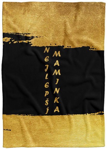 IMPAR Fleece blanket Mom - gold - Blanket - Main image