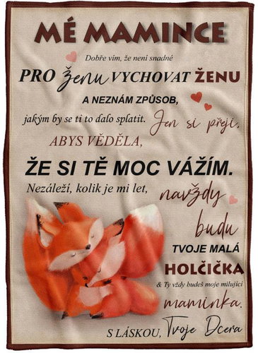 IMPAR Fleece blanket My mother - foxes - Blanket - Main image