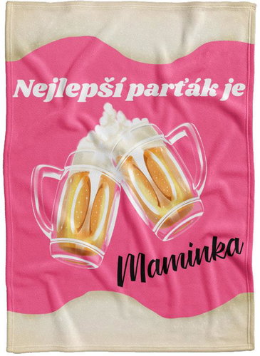 IMPAR Fleece blanket The best partner is mom - Blanket - Main image