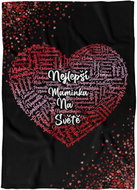 IMPAR Fleece blanket Heart for mom - Blanket
