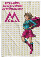 IMPAR Fleece Blanket Supermom Brown - Blanket