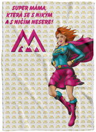 IMPAR Fleece blanket Supermom red - Blanket