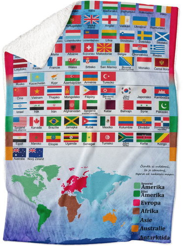 IMPAR lamb blanket Most important flags - Blanket - Main image