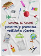 IMPAR fleece blanket Geniuses are not born - Blanket