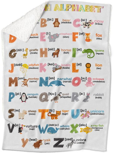 IMPAR lambskin blanket Alphabet - Blanket - Main image
