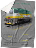 IMPAR Lambskin blanket Braille green - Blanket