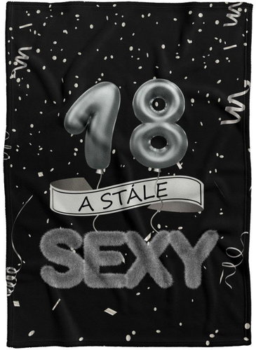 IMPAR Fleece blanket Still sexy - Black - 18 years old - Blanket - Main image