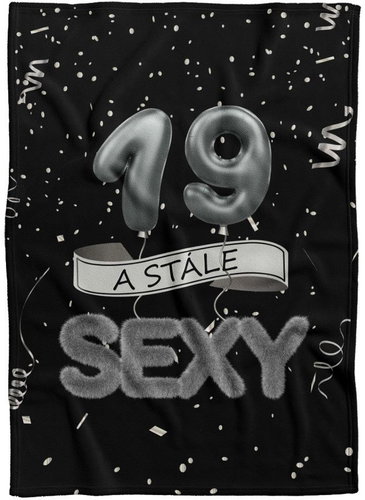 IMPAR Fleece blanket Still sexy - Black - 19 years old - Blanket - Main image