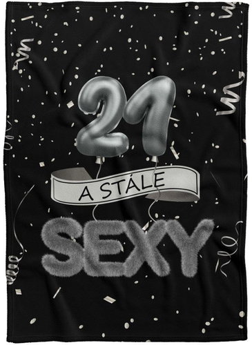 IMPAR Fleece blanket Still sexy - Black - 21 years old - Blanket - Main image