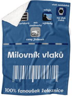 IMPAR Lambskin blanket Train lover 100% - Blanket