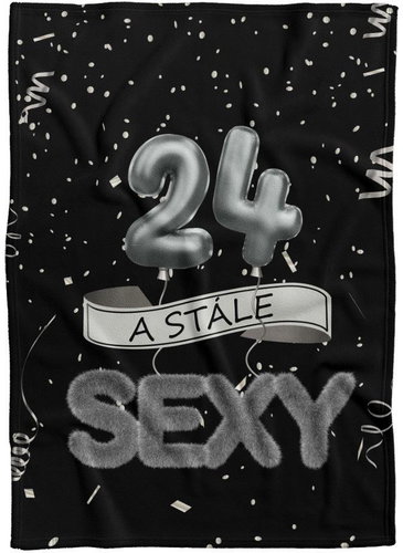 IMPAR Fleece blanket Still sexy - Black - 24 years old - Blanket - Main image