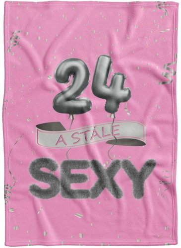 IMPAR Fleece blanket Still sexy - Pink - 24 years old - Blanket - Main image