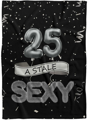 IMPAR Fleece blanket Still sexy - Black - 25 years - Blanket - Main image