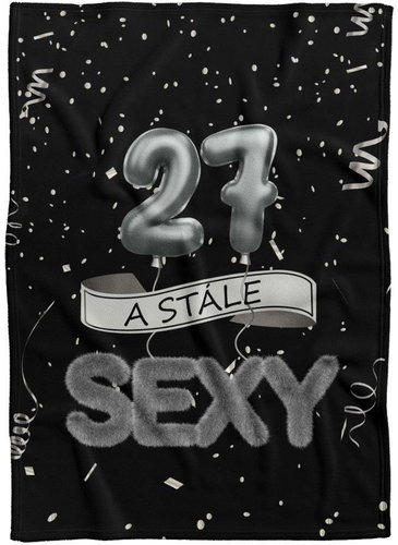 IMPAR Fleece blanket Still sexy - Black - 27 years old - Blanket - Main image