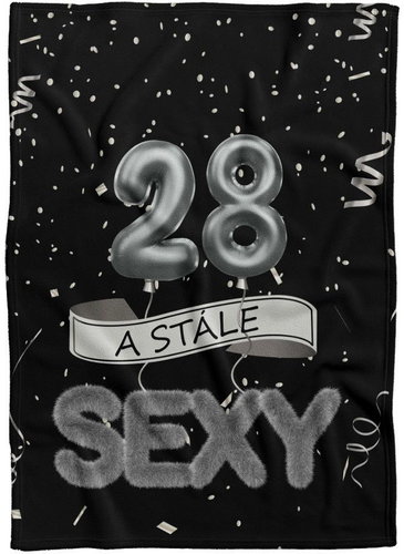 IMPAR Fleece blanket Still sexy - Black - 28 years old - Blanket - Main image