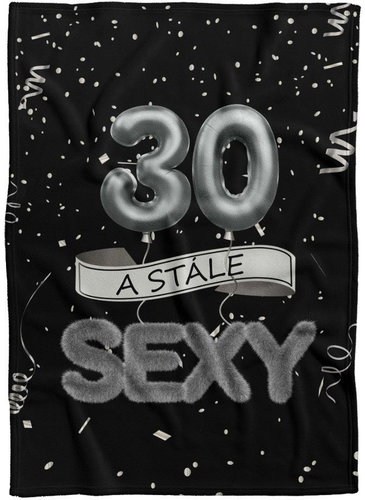 IMPAR Fleece blanket Still sexy - Black - 30 years old - Blanket - Main image