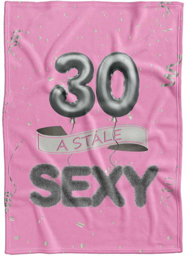 IMPAR Fleece blanket Still sexy - Pink - 30 years old - Blanket - Main image