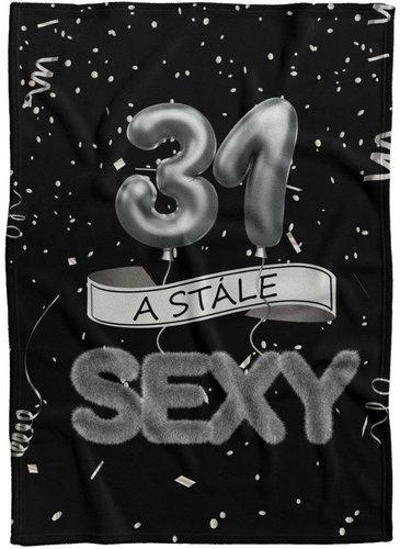 IMPAR Fleece blanket Still sexy - Black - 31 years old - Blanket - Main image