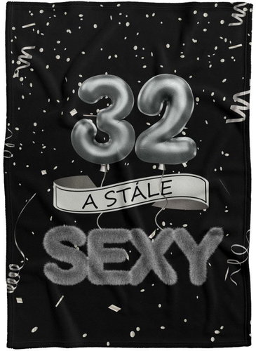 IMPAR Fleece blanket Still sexy - Black - 32 years old - Blanket - Main image